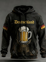 Herren Vintage Deutsche Flagge Kunstdruck Hoodie