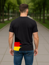 Herren T-Shirt mit Kreuz & Schädel Print – Baumwollmischung, lässiger Stil, perfekt für Alltag & Freizeit