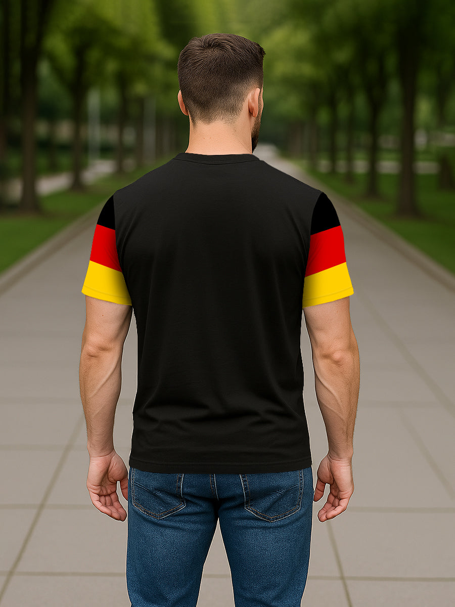 Herren T-Shirt mit Oktoberfest-Print – Kurzarm Baumwollmischung lässiger Stil für Volksfest & Alltag