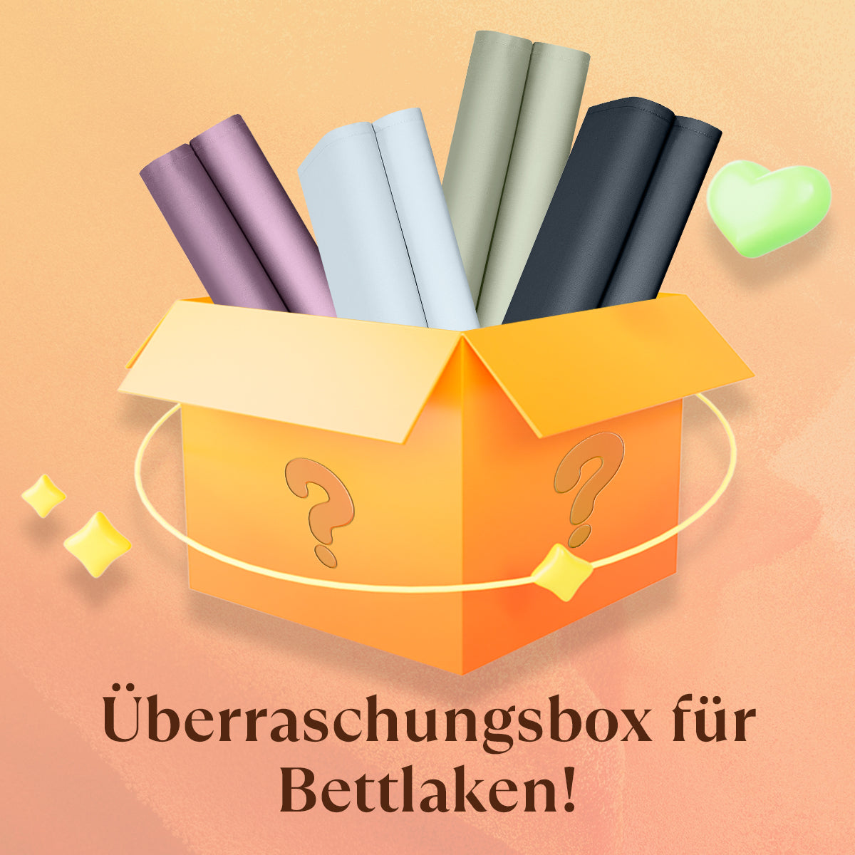 Überraschungsbox für Bettlaken