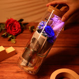 Personalisierte Foto-Ewige Blumen Wunschglas-Lampe