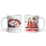 Lustige Tasse Frohe Weihnachten - Personalisierte Tasse