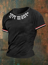 Deutschland bedrucktes T-Shirt für Männer Schwarz / S