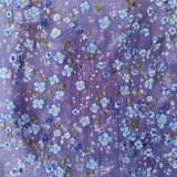 Damen Vergissmeinnicht Print Alzheimer Awareness Kleid - Baumwollmix, Casual, Midilänge