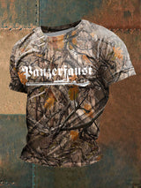 Männer Panzerfaust bedrucktes Kurzarm-T-Shirt