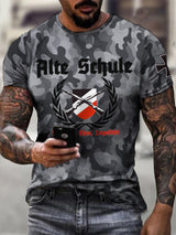 MG42 Maschinen gewehr bedrucktes Kurzarm-T-Shirt für Männer