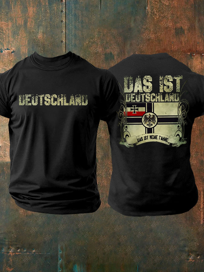 Männer Deutschland Reichs krieg flagge Das ist mein Fahne Muskels hirt Tshirt