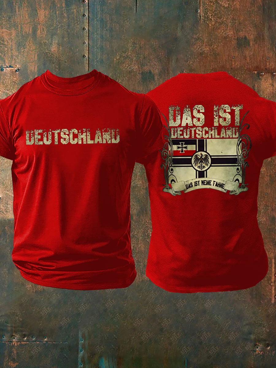 Männer Deutschland Reichs krieg flagge Das ist mein Fahne Muskels hirt Tshirt