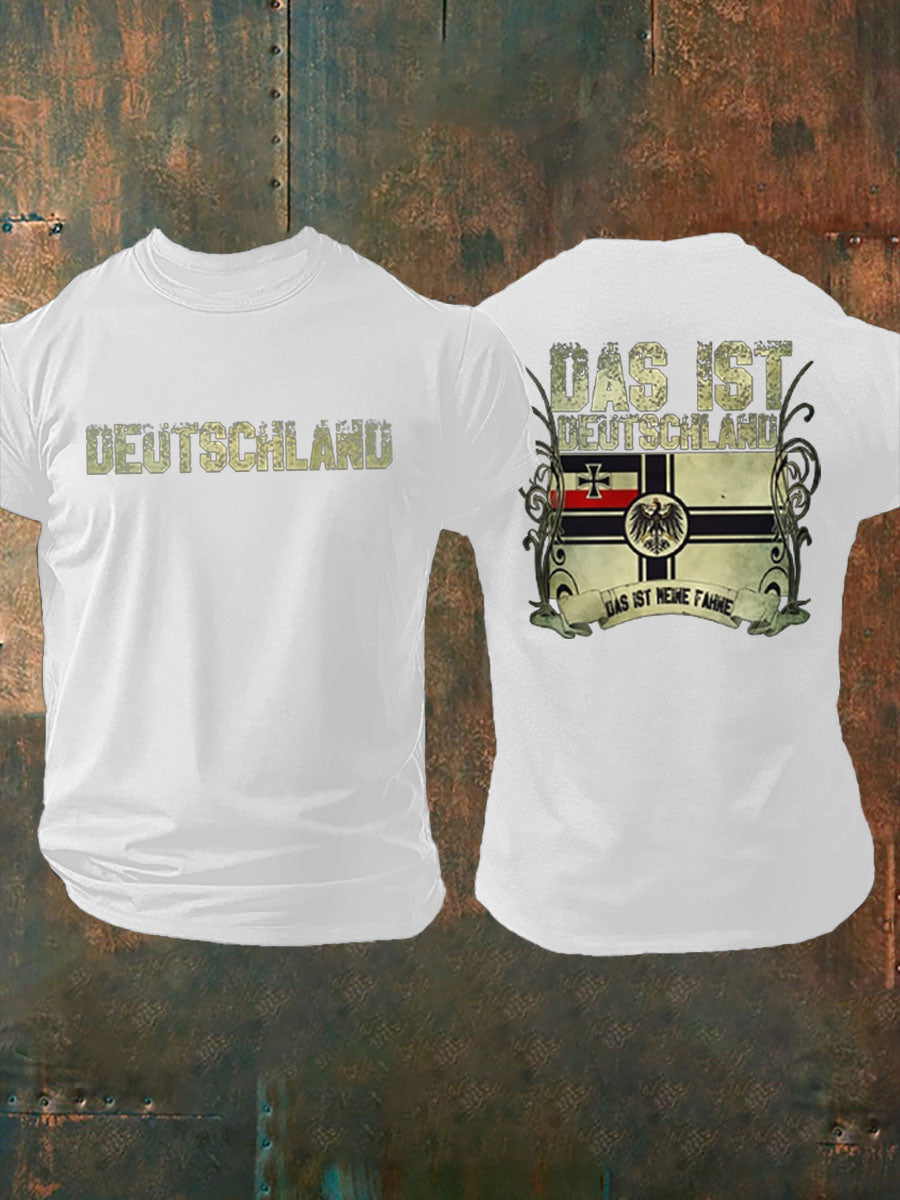 Männer Deutschland Reichs krieg flagge Das ist mein Fahne Muskels hirt Tshirt