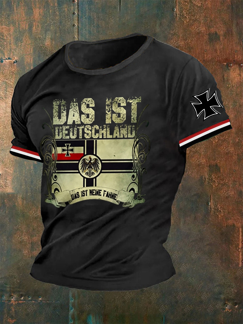 Männer Deutschland Reichs krieg flagge Das ist mein Fahne Muskels hirt Tshirt