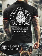 Herren Wal halla ruft bedrucktes Kurzarm-T-Shirt