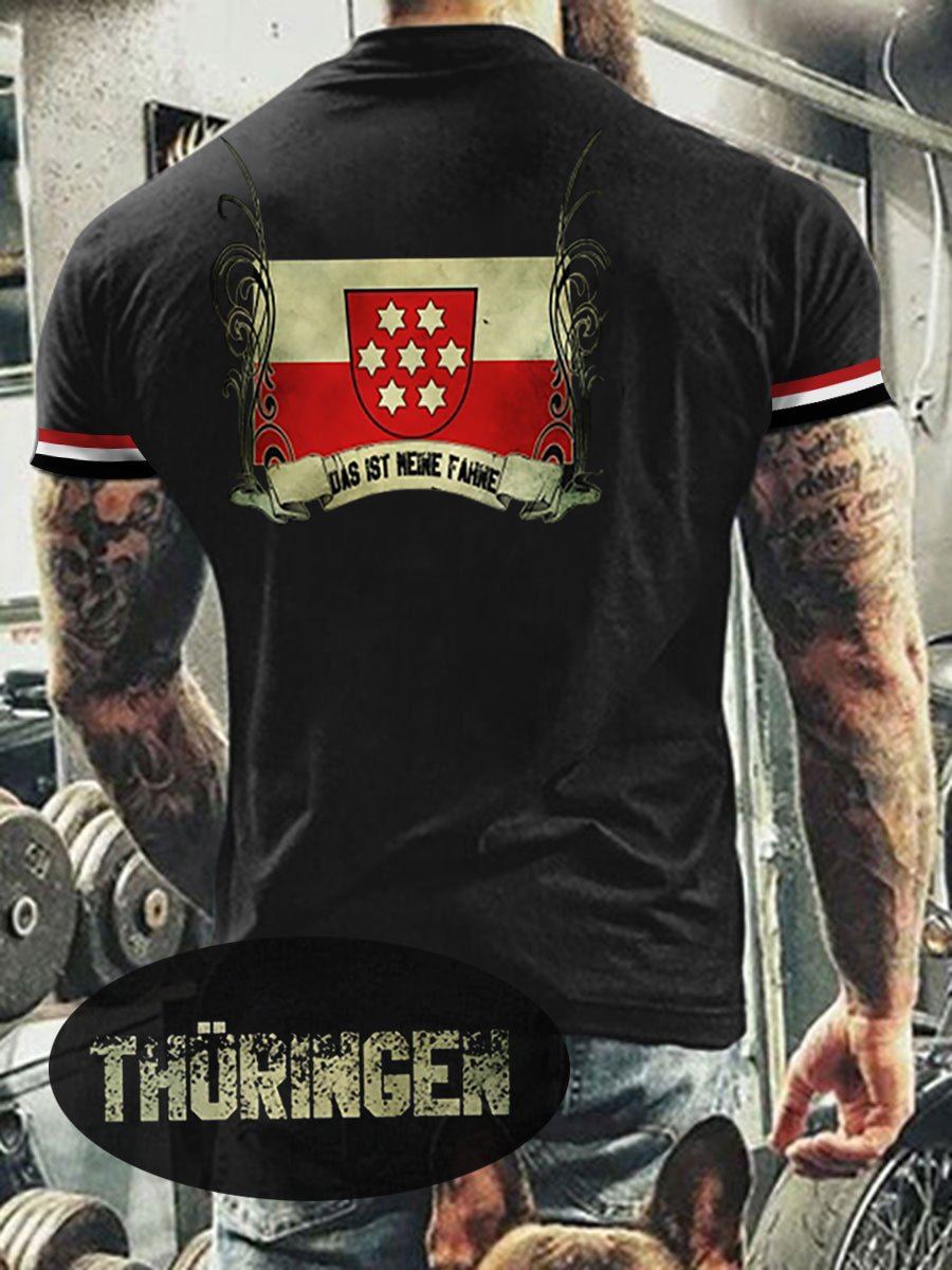 Herren T-Shirt Meine Fahne Thü ringen