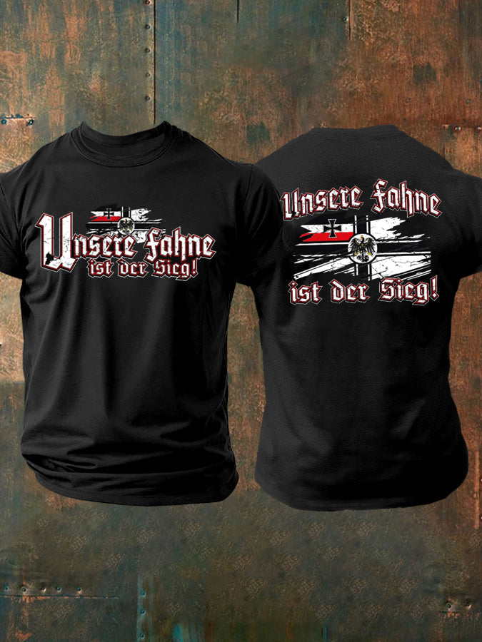 Herren-T-Shirt Unsere Fahne ist der Sieg