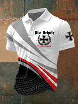 Bedrucktes Kurzarm-Polos hirt für Männer Alte Schule