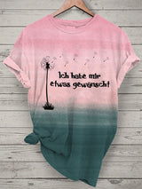 Damen T-Shirt mit Spruch „Ich habe mir etwas gewünscht“ – Lustiges Kurzarmshirt für Alltag & Freizeit