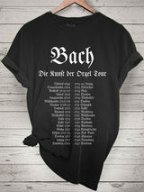 Damen T-Shirt „Bach Die Kunst der Orgel Tour“ – Vintage-Print im Retro-Rock-Stil