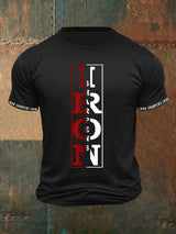 Herren T-Shirt mit „Iron Sharpens Iron“ Print – Motivshirt für Alltag & Statement-Looks