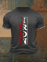 Herren T-Shirt mit „Iron Sharpens Iron“ Print – Motivshirt für Alltag & Statement-Looks