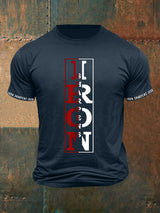 Herren T-Shirt mit „Iron Sharpens Iron“ Print – Motivshirt für Alltag & Statement-Looks