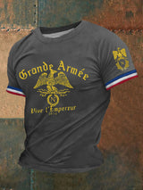 Herren T-Shirt mit "Grande Armée"-Print – Kurzarmshirt mit historischem Napoleon-Motiv