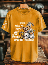 Unisex-T-Shirt mit Hunde-Motiv – Lustiges Shirt für Tierfreunde aus Baumwollmischung