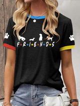 Frauen Hunde Freunde T-Shirts