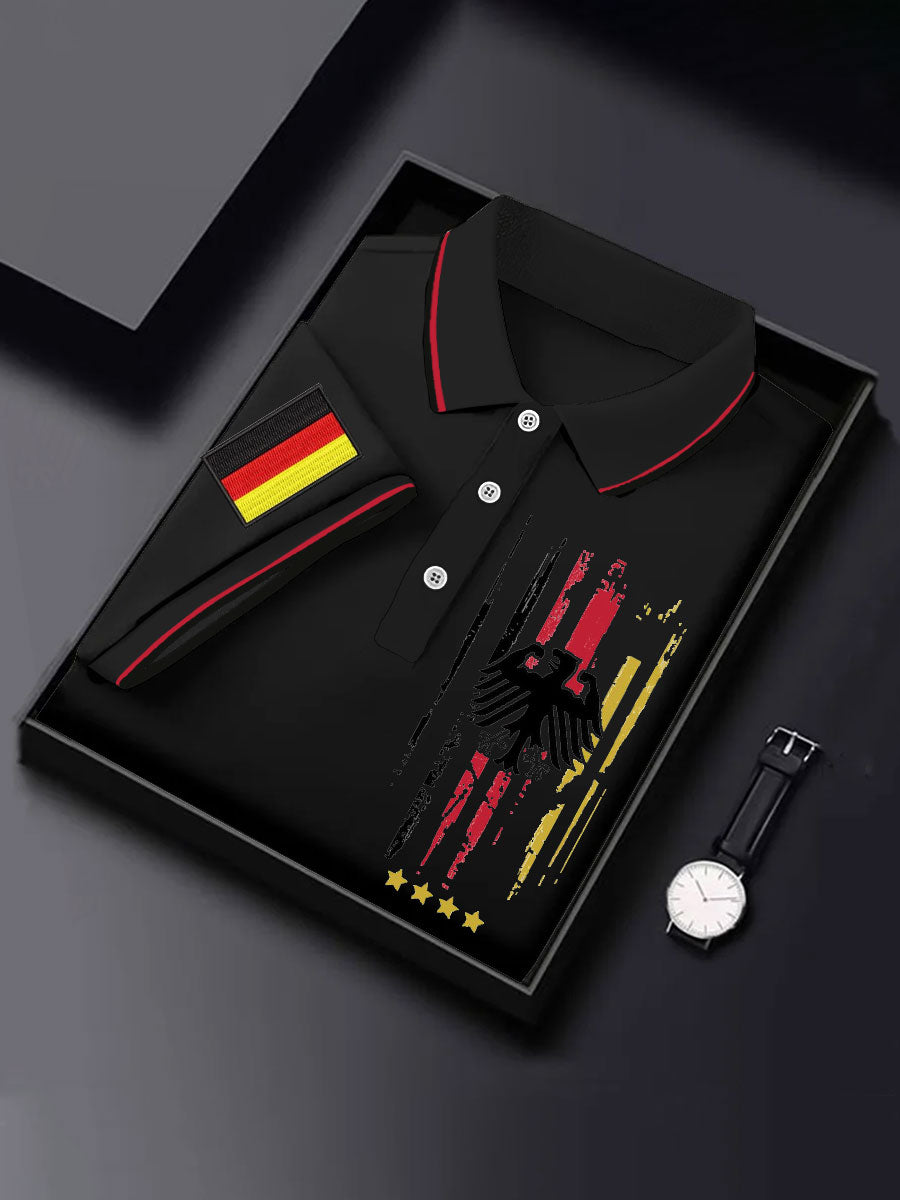 Herren-Tops mit deutschem Druck, lässig