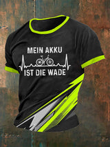 Herren T-Shirt Mein Akku Ist Die Wade