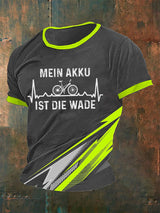 Herren T-Shirt Mein Akku Ist Die Wade