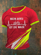 Herren T-Shirt Mein Akku Ist Die Wade