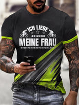 Herren Ich liebe es wenn meine Frau mich Fahrrad fahren lässt Kurzarm T-Shirt