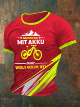 Herren Warum ich AKKU fahre Weils Geiler ist T-Shirt