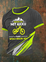 Herren Warum ich AKKU fahre Weils Geiler ist T-Shirt