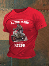 Herren Alter Mann Vespa T-Shirt