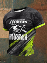 Fahre bedrucktes Kurzarm-T-Shirt für Männer