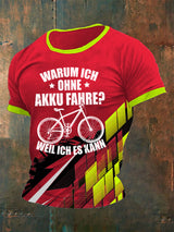 Herren Warum Ich Ohne Akku Fahre Weil Ich Es Kann T-Shirt