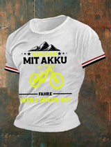 Herren Warum ich AKKU fahre Weils Geiler ist T-Shirt