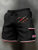 Bedruckte Shorts für Männer mit britischer Flagge