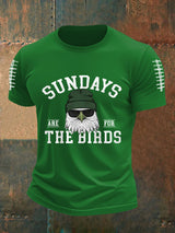 Männer sonntage sind für die Vögel Fußballfans Liebhaber Spieltag Casual T-Shirt