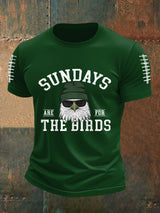 Männer sonntage sind für die Vögel Fußballfans Liebhaber Spieltag Casual T-Shirt