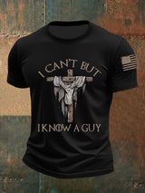 Männer Ich kann nicht, aber ich kenne einen Kerl Kurzarm-T-Shirt