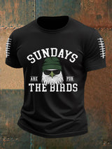 Männer sonntage sind für die Vögel Fußballfans Liebhaber Spieltag Casual T-Shirt