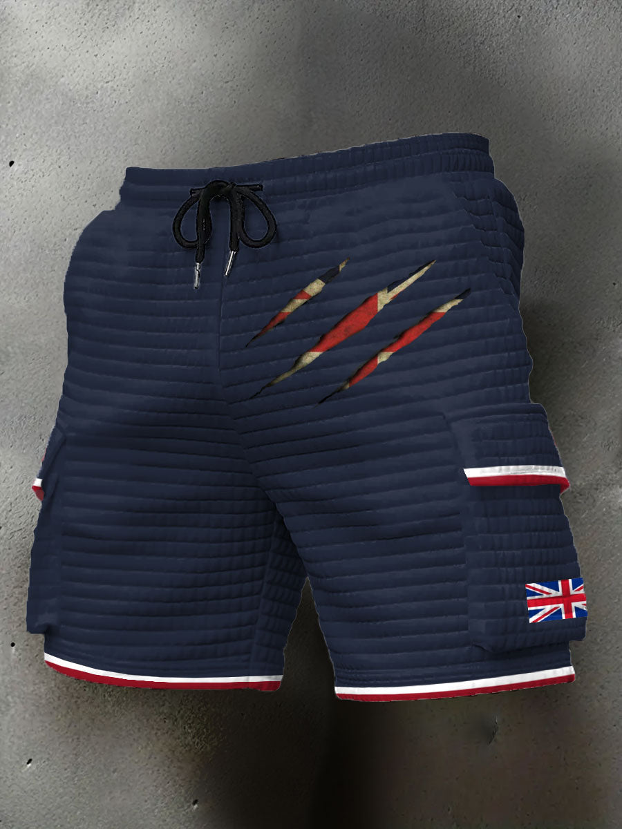 Bedruckte Shorts für Männer mit britischer Flagge