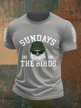 Männer sonntage sind für die Vögel Fußballfans Liebhaber Spieltag Casual T-Shirt