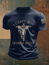 Männer Ich kann nicht, aber ich kenne einen Kerl Kurzarm-T-Shirt