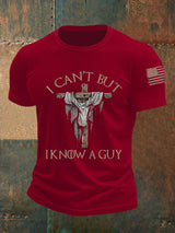 Männer Ich kann nicht, aber ich kenne einen Kerl Kurzarm-T-Shirt