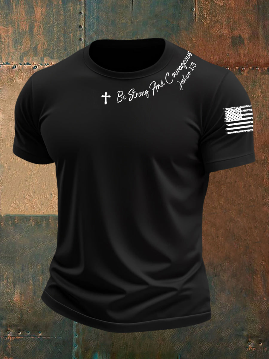 Männer sind stark und mutig kurze Ärmel T-Shirt