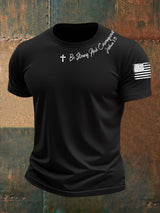 Männer sind stark und mutig kurze Ärmel T-Shirt