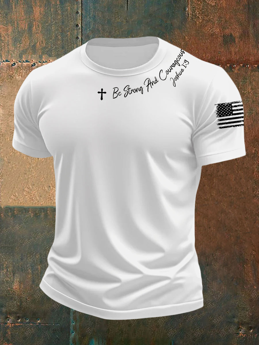 Männer sind stark und mutig kurze Ärmel T-Shirt