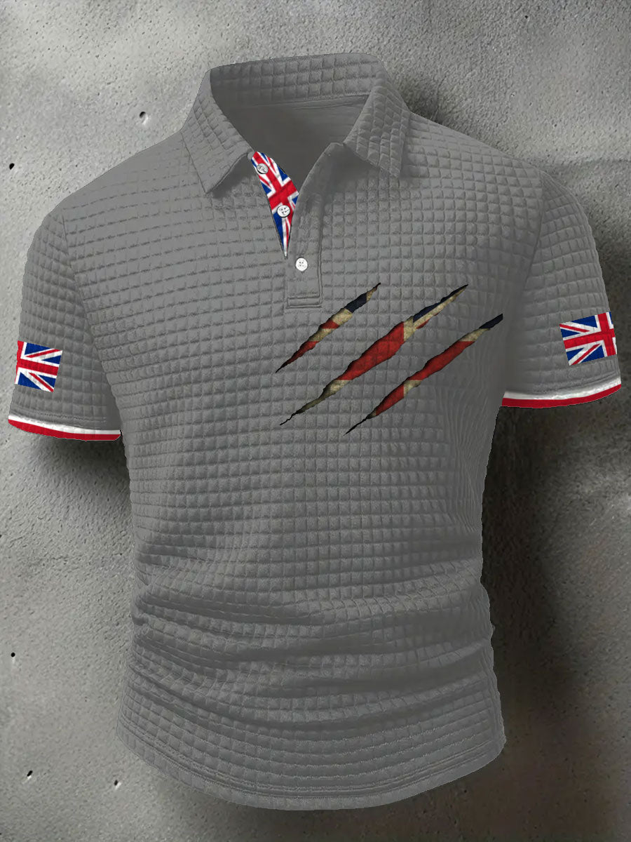 Herren-Kunstdruck-Tops mit britischer Flagge